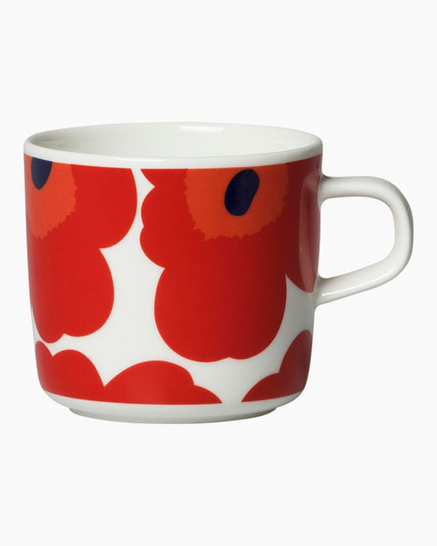 Marimekko - Oiva/Unikko Red coffee cup 2dl