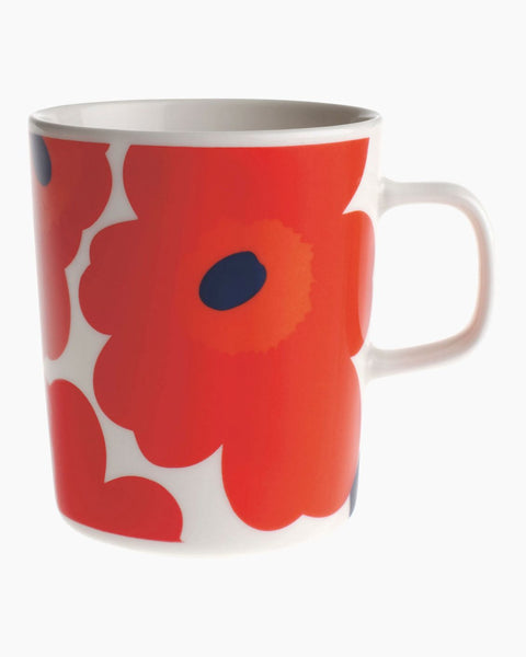 Marimekko - Oiva/Unikko Red mug, 2.5dl